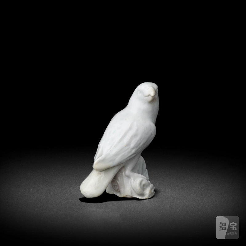 A rare Chelsea white model of a bird, circa 1749-52
